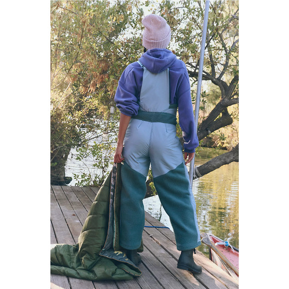 Free People Hit The Slopes Overalls Large NWT - Picture 2 of 7